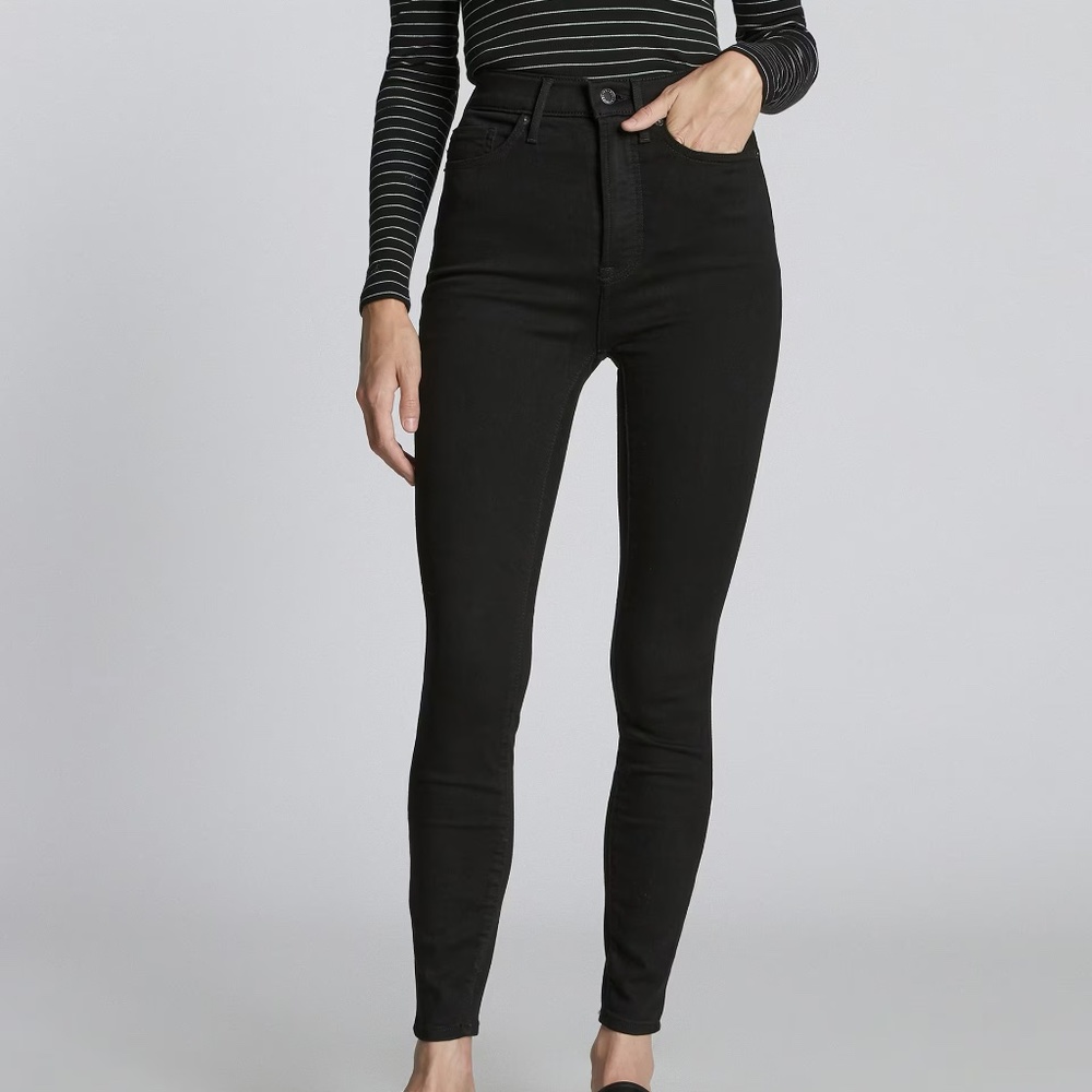 Everlane "The Way High Skinny Jean" High Rise Black